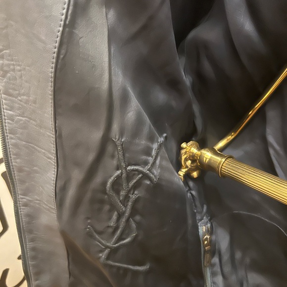 Vintage Yvessaintlaurent grey leather jacket. I just took it to the cleaners. - Picture 5 of 12